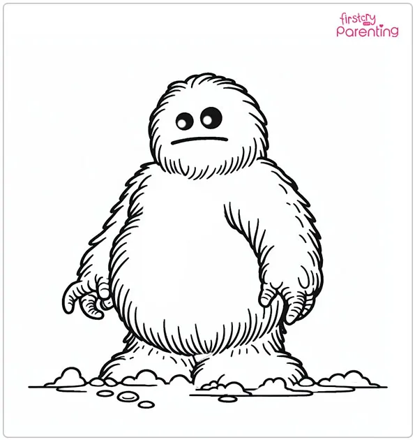 Abominable Snowman Coloring Page
