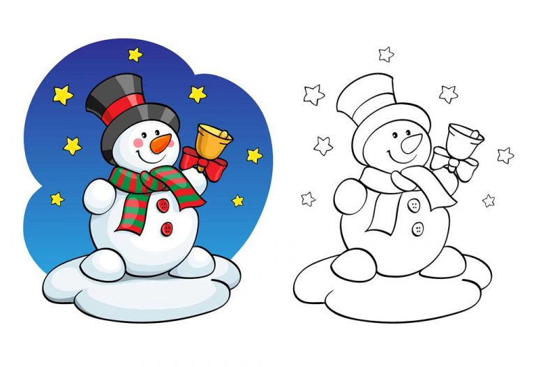 Snowman Coloring Pages – Free Printable Pages For Kids