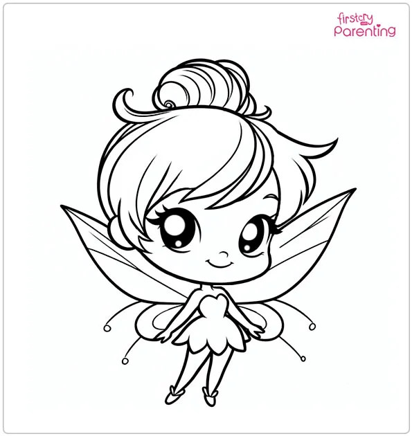 Chibi Tinkerbell Coloring Page
