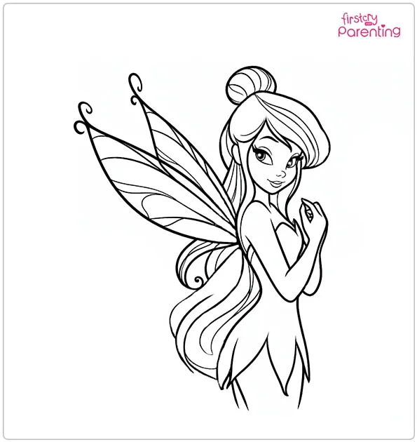 Iridessa from Tinkerbell Coloring Page