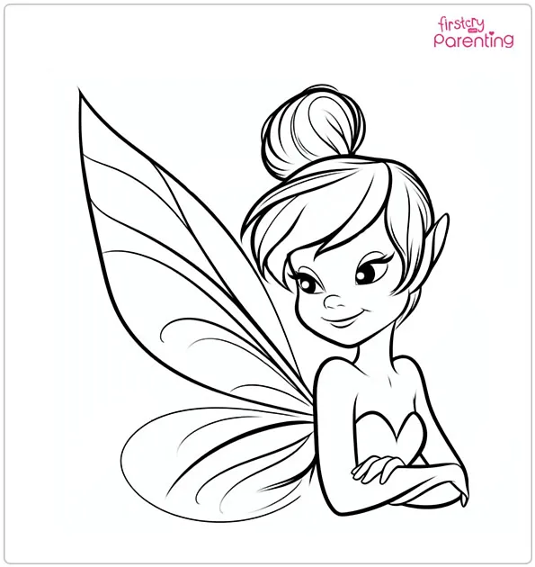 Silvermist from Tinkerbell Coloring Page