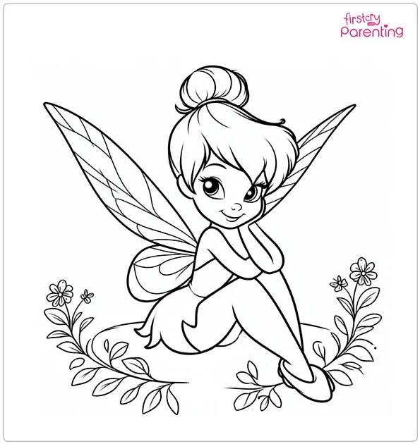 Tinkerbell Fairies Coloring Page