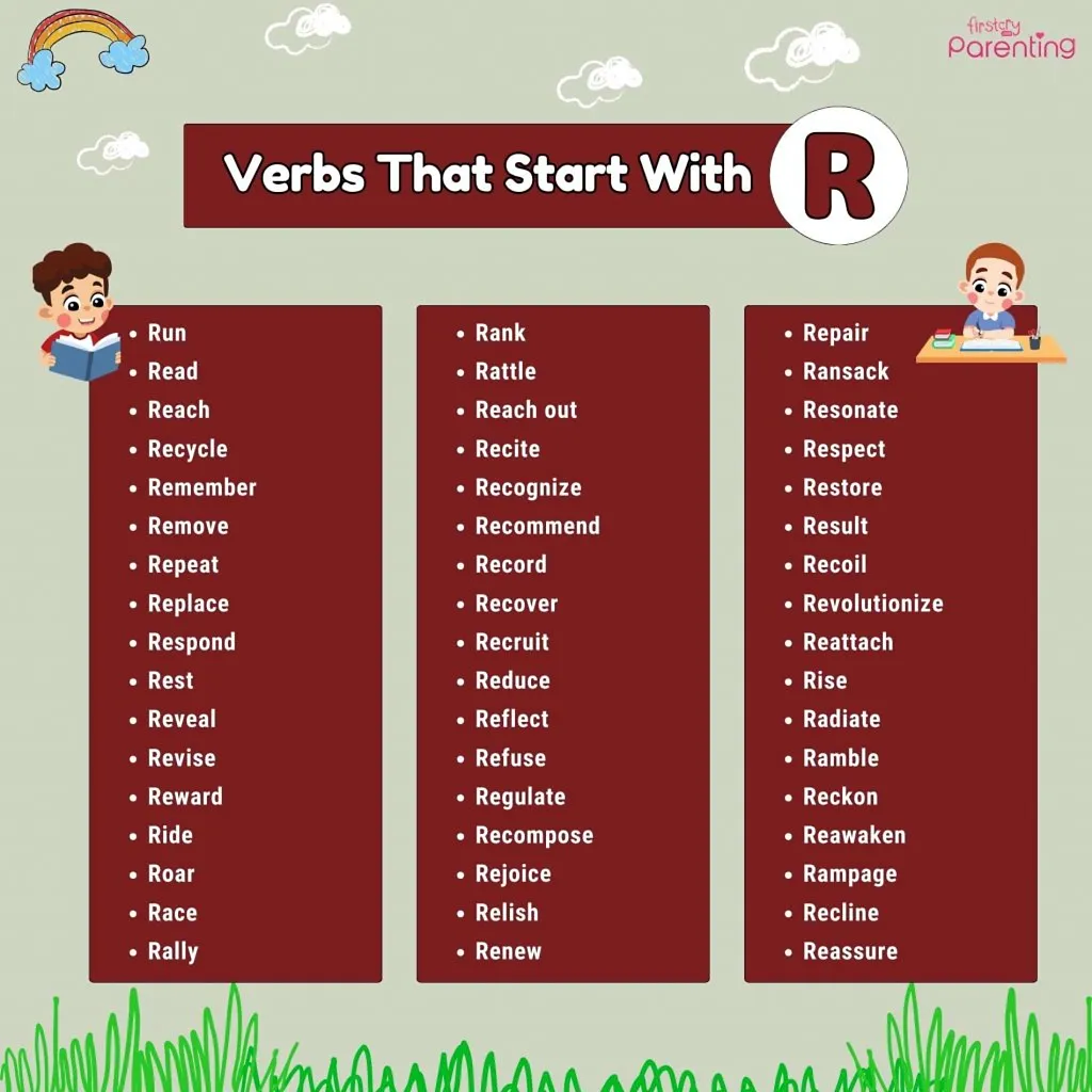 Verbs That Start With R in English (With Meanings & Examples)