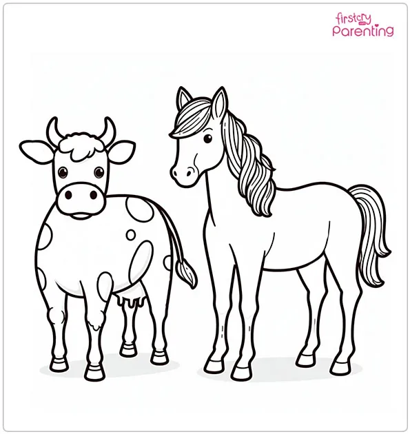 25 Cow Coloring Pages - Free Printable, Sheets and Images for Kids