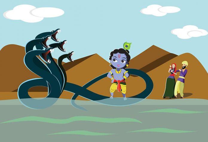 The Story Of Shri Krishna And Kaliya Snake In Hindi