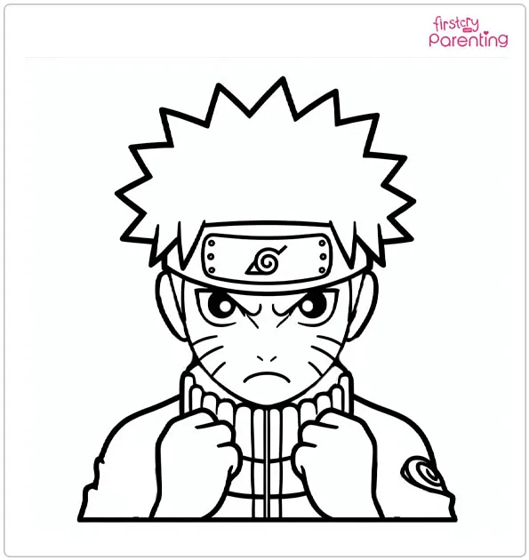 Angry Naruto Coloring Page
