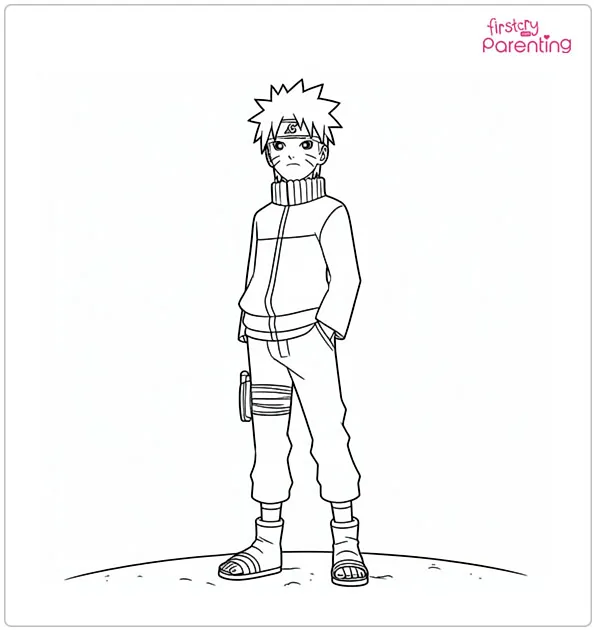 The Naruto Turns Violent Coloring Page