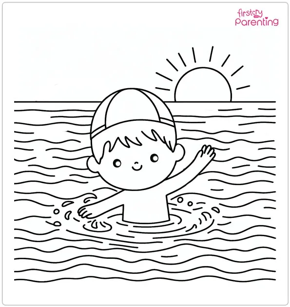 25 Beach Coloring Pages - Free Printable, Sheets and Images for Kids