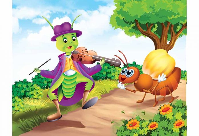 The Story The Ant And The Grasshopper In Hindi