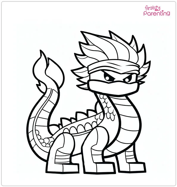 Lego Ninjago Dragon Coloring