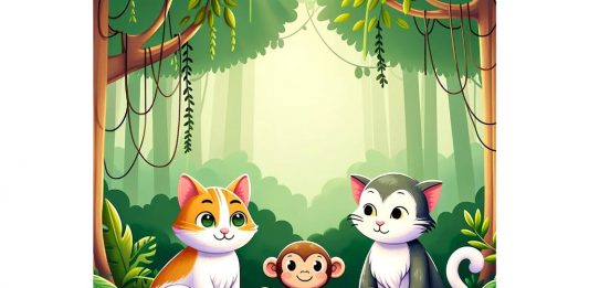दो लालची बिल्ली और बंदर की कहानी | The Two Cats And A Monkey Story In Hindi The Two Cats And A Monkey Story In Hindi