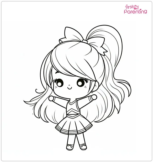 25 Cheerleading Coloring Pages - Free Printable, Sheets and Images for Kids