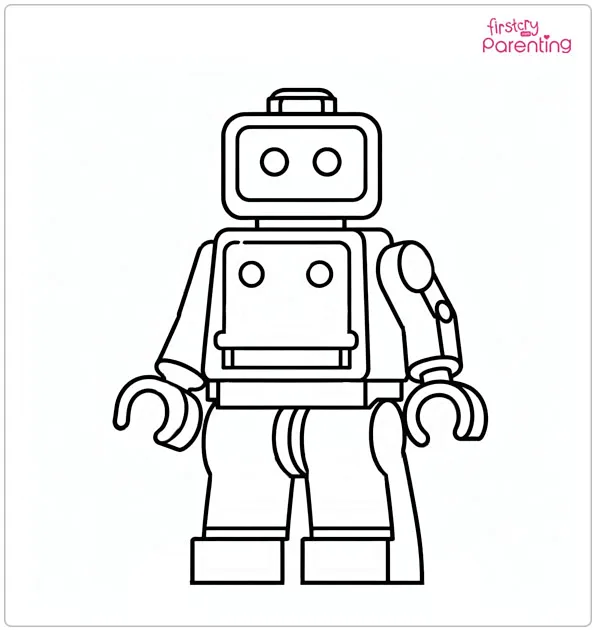 Lego Robot Coloring Page