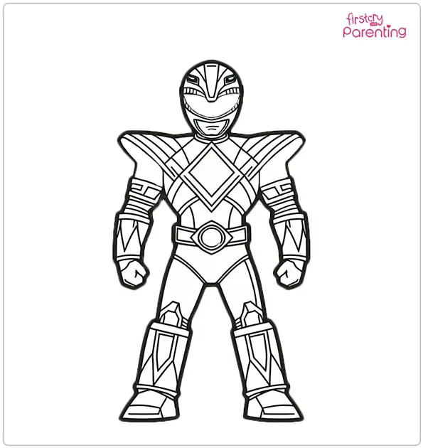 Power Ranger Robot Coloring Page