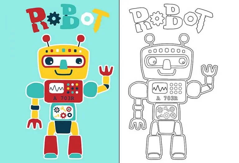 Robot Coloring Pages - Free Printable Pages For Kids