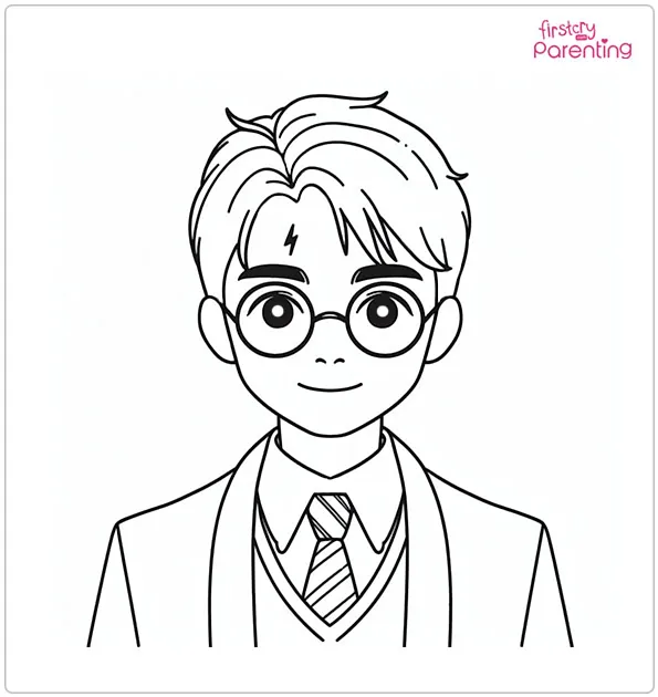 Harry Potter and the Sorcerer's Stone Coloring Page