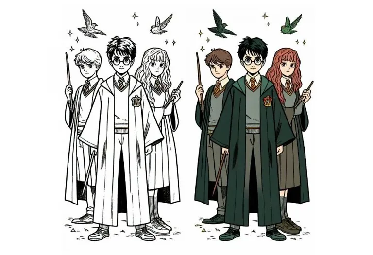 Harry Potter Coloring Pages - Free Printable Pages For Kids