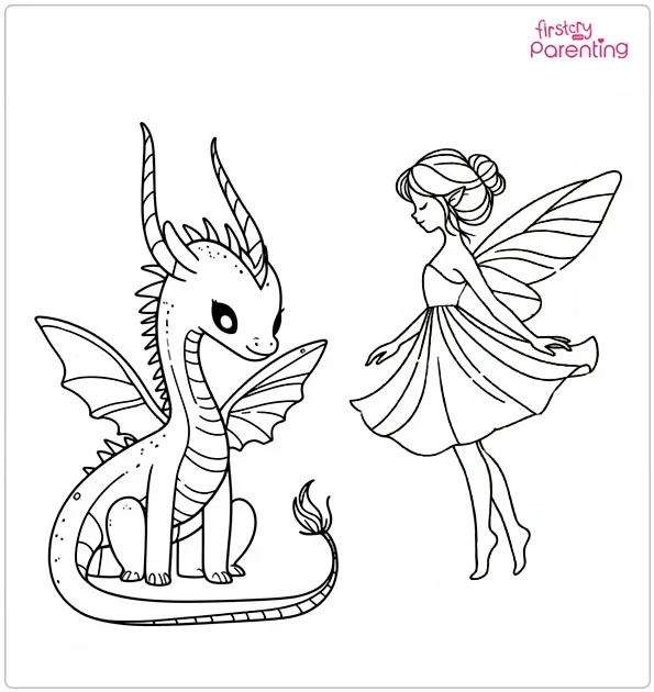 25 Fairy Coloring Pages - Free Printable, Sheets and Images for Kids