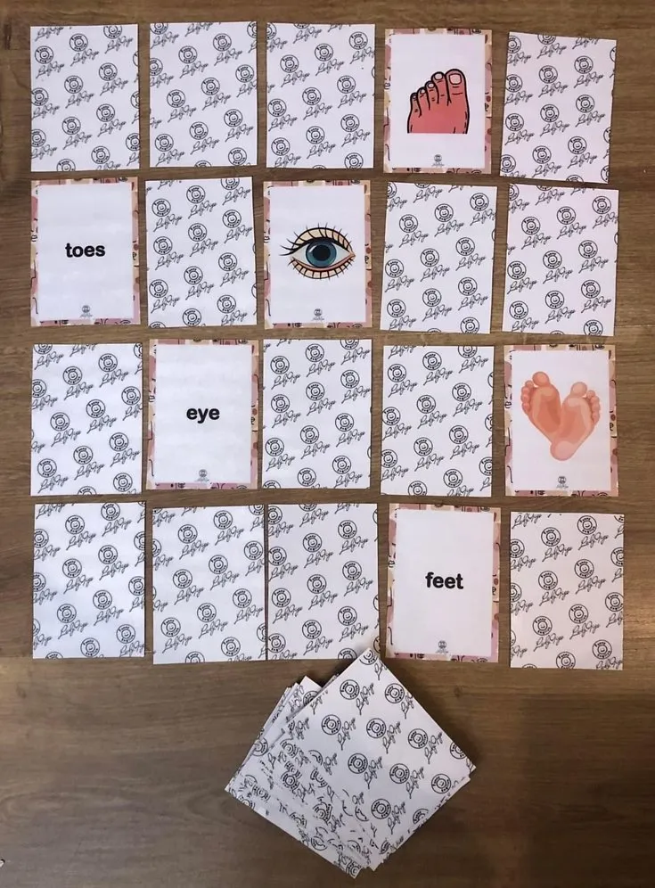 Body Part Memory Game