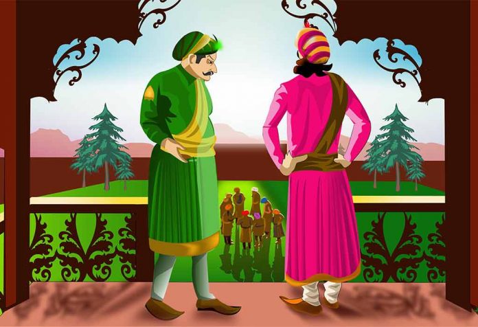Akbar and birbal green horse story in hindi