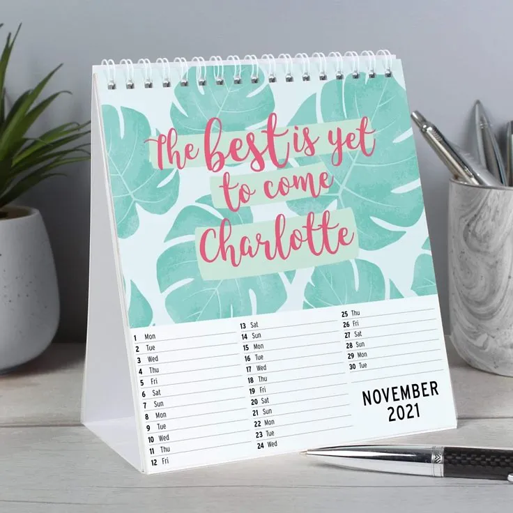 Customised Desk Calendar