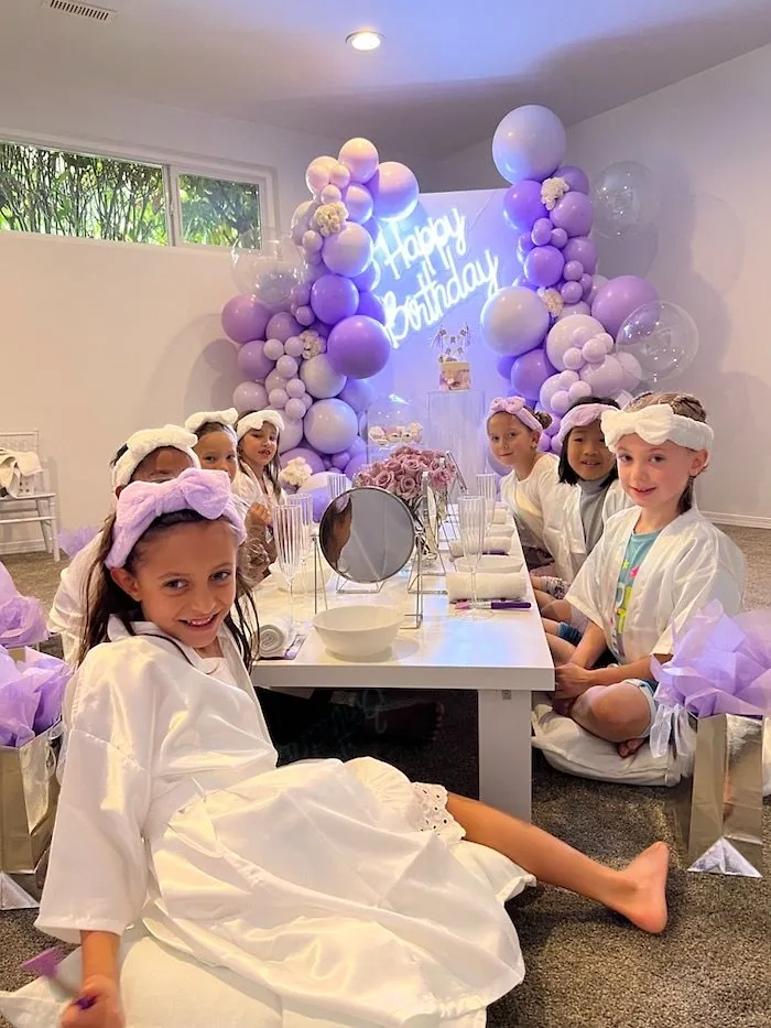 Spa birthday theme