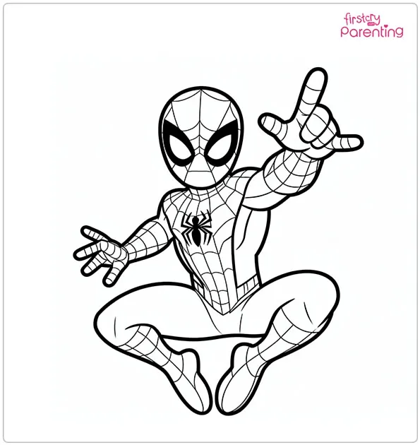 Spiderman Far From Home Coloring Page