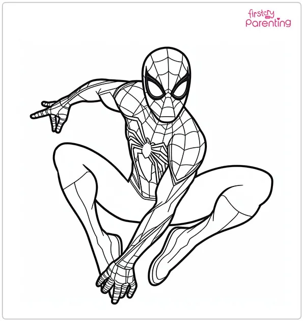 Spider Man Miles Morales Coloring Page