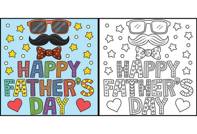 Father's Day Coloring Pages - Free Printables For Kids