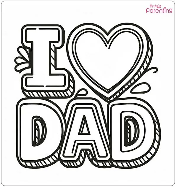 Top 20 Free Printable Father's Day Coloring Pages for Kids