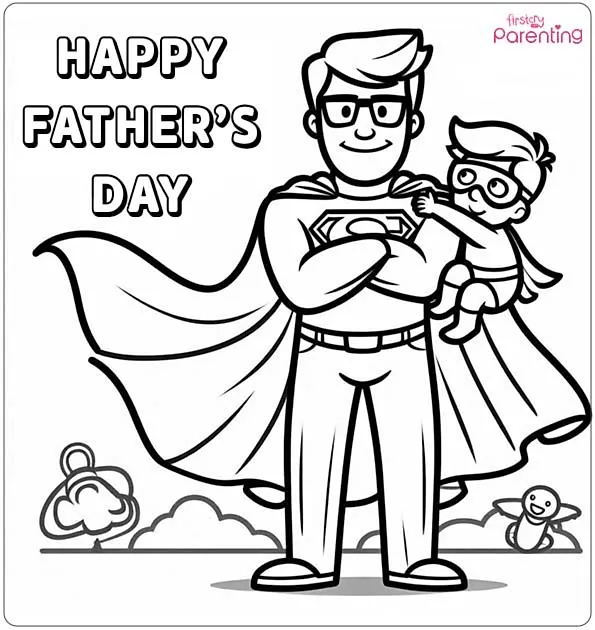 Top 20 Free Printable Father's Day Coloring Pages for Kids