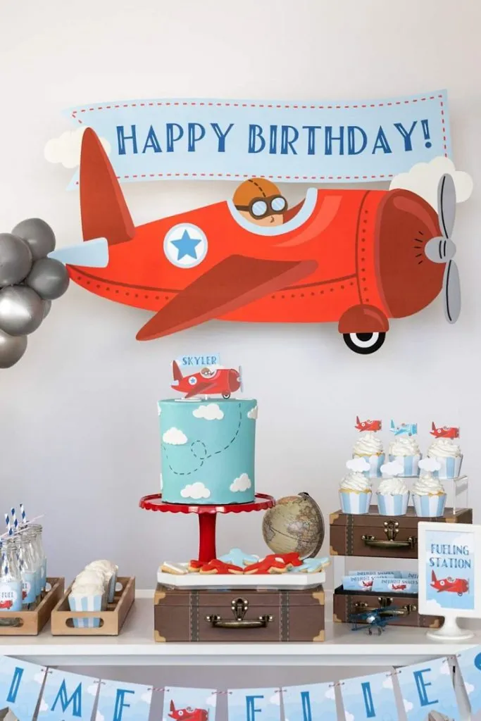 Airplane birthday party