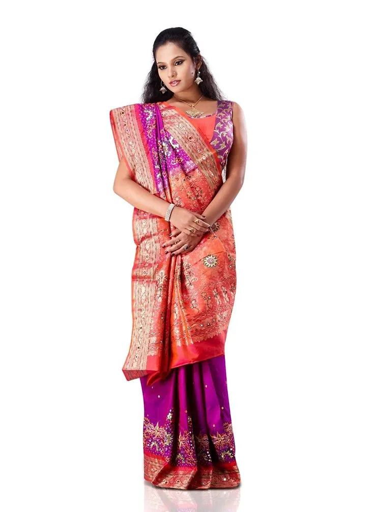 Gujarati style saree