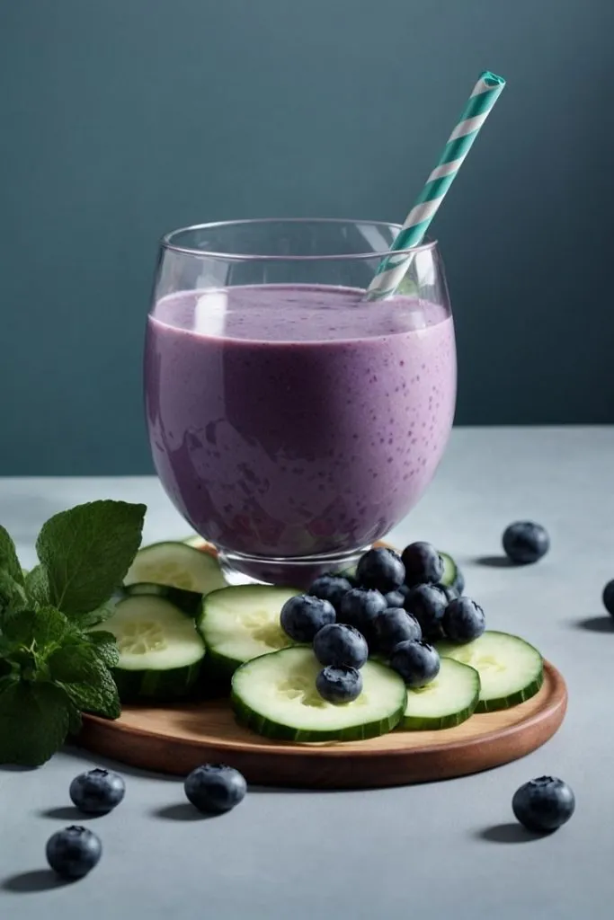 Blueberry and Cucumber Juice