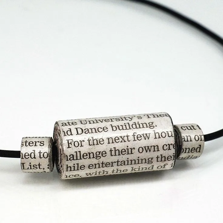 Newspaper Beads
