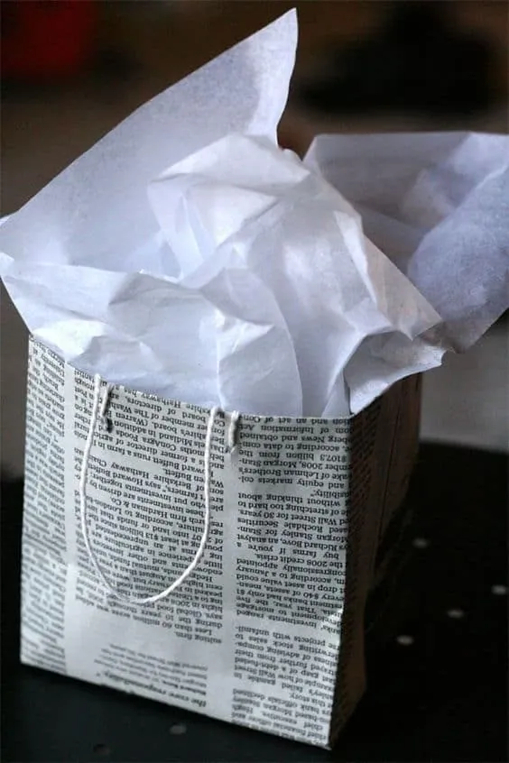 Newspaper Gift Bags