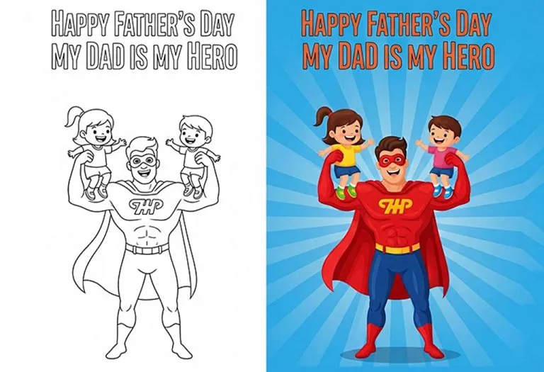 Father's Day Coloring Pages - Free Printables For Kids