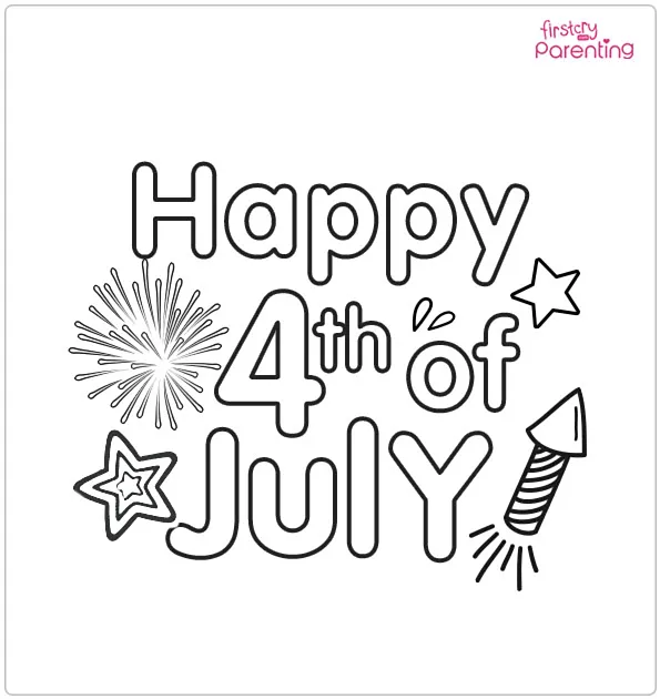 4th of July Coloring Pages - Free Printable, Sheets and Images for Kids