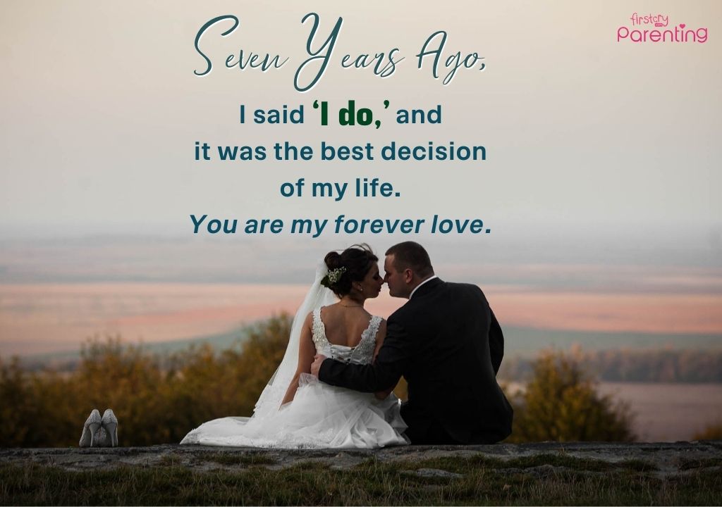 7th Marriage Anniversary Wishes for Husband