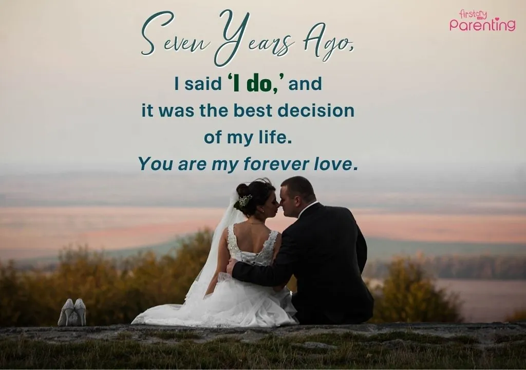 7th Marriage Anniversary Wishes for Husband