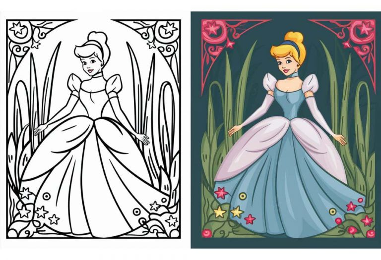 Cinderella Coloring Pages - Free Printable Pages For Kids