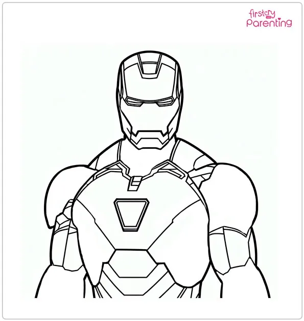 Mark 3 of Iron Man Coloring Page
