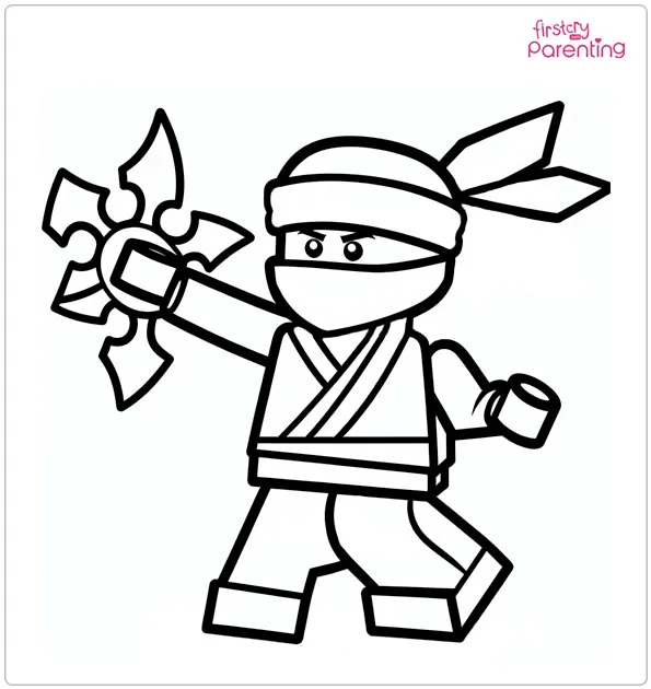 Green Ninja Coloring Page