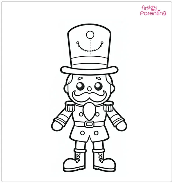 Cartoon Nutcracker Coloring Page