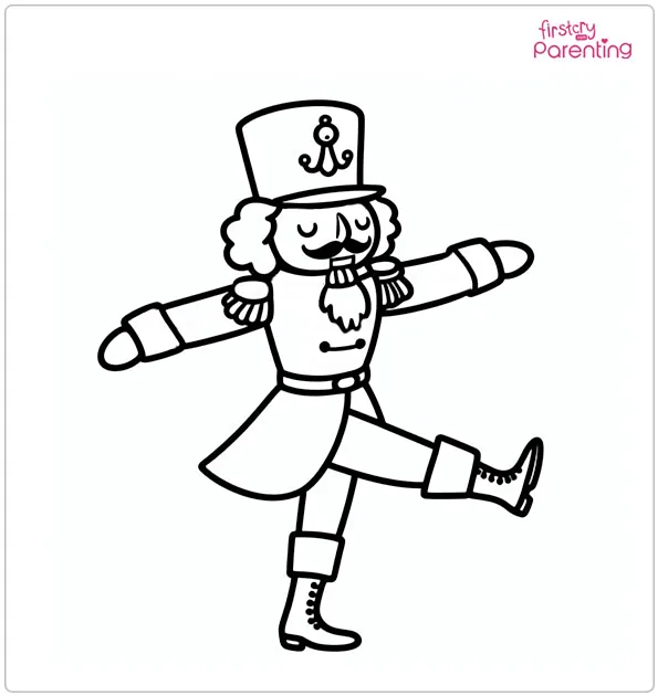 Nutcracker Dance Coloring Page