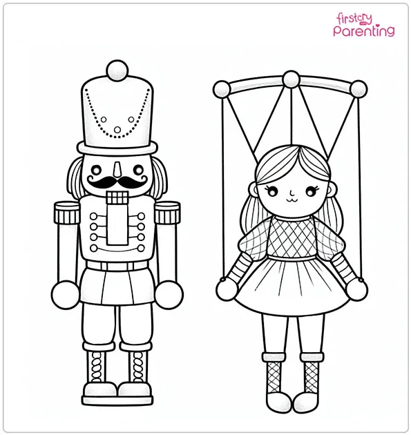 Puppets of the Nutcracker Coloring Page