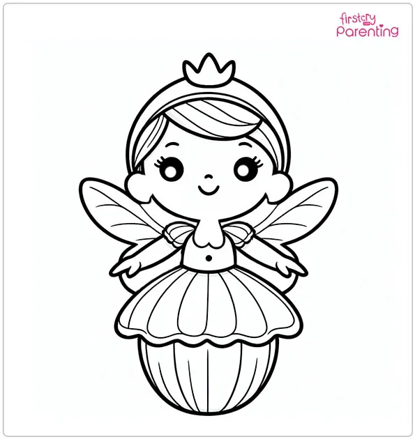 Sugar Plum Fairy in Nutcracker Coloring Page