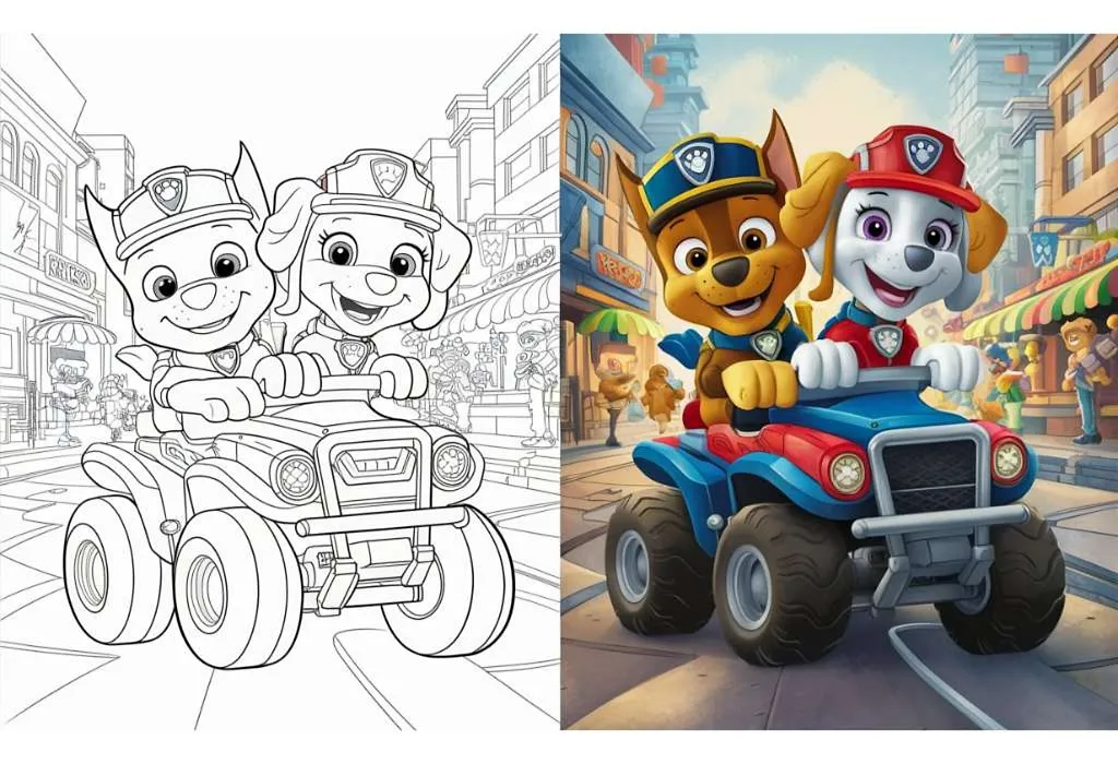 25 Paw Patrol Coloring Pages - Free Printable, Sheets and Images for Kids