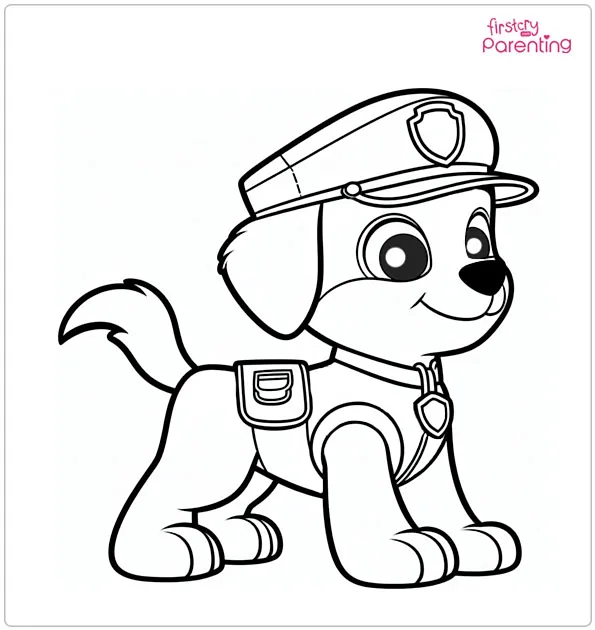 Ryder Paw Patrol Coloring Page