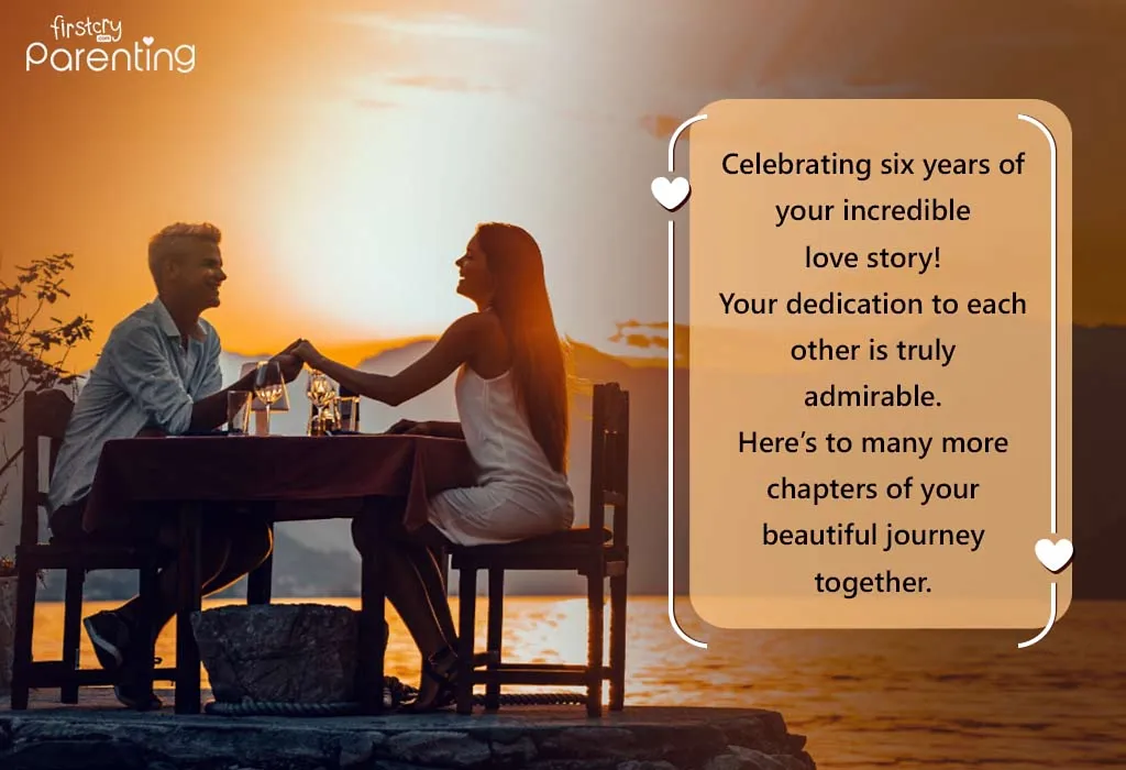 6th Wedding Anniversary Wishes for Your Loved Ones